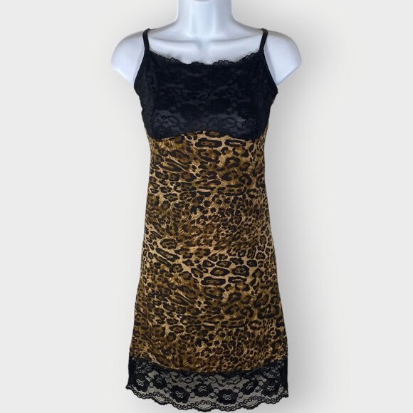 Marilyn Monroe Womens Slip Dress | 1X | Animal Print Lace | Sexy Boudoir - Picture 1 of 8